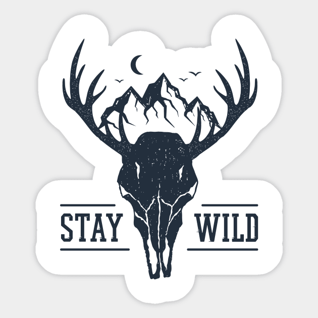 Stay Wild Sticker by SlothAstronaut